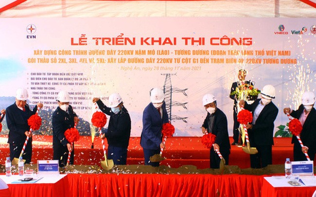 Nghệ An: Triển khai thi công xây dựng công trình đường dây 220kV Nậm Mô (Lào) – Tương Dương (đoạn trên lãnh thổ Việt Nam)