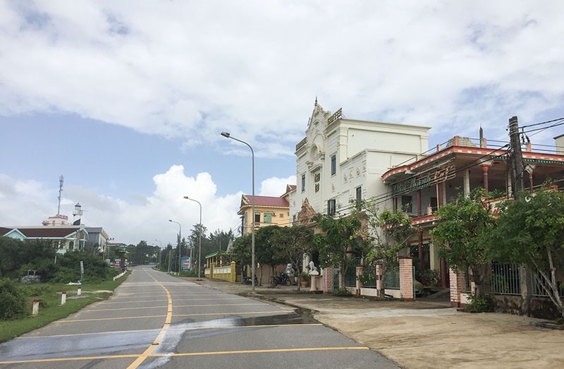 Một góc thị trấn Cửa Tùng, huyện Vĩnh Linh - Ảnh: N.Đ