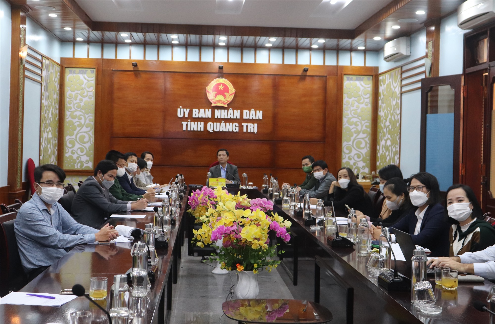 Phó Chủ tịch UBND tỉnh Hoàng Nam phát biểu tham luận tại hội nghị ngoại vụ toàn quốc lần thứ 20 - Ảnh: T.P