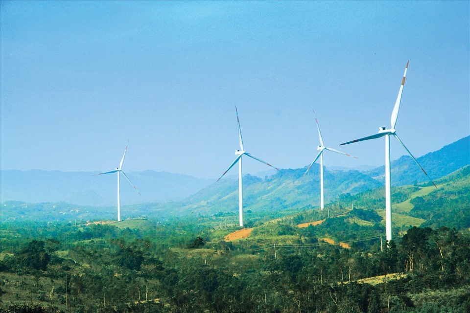 Điện gió ở tỉnh Quảng Trị. Ảnh: Thiên Sơn.