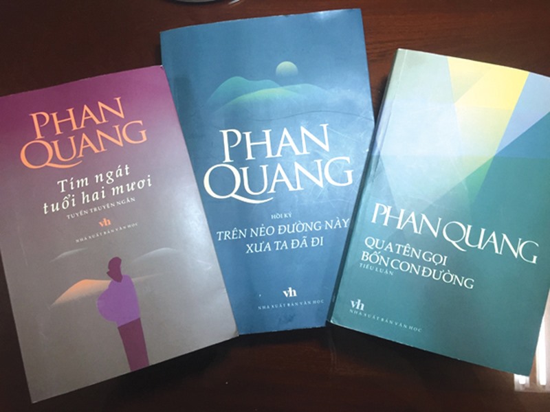 Một số tác phẩm mới của Phan Quang -Ảnh: MT