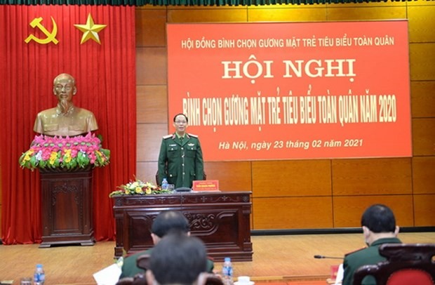 Thượng tướng Trần Quang Phương phát biểu tại hội nghị. (Nguồn: qdnd.vn)