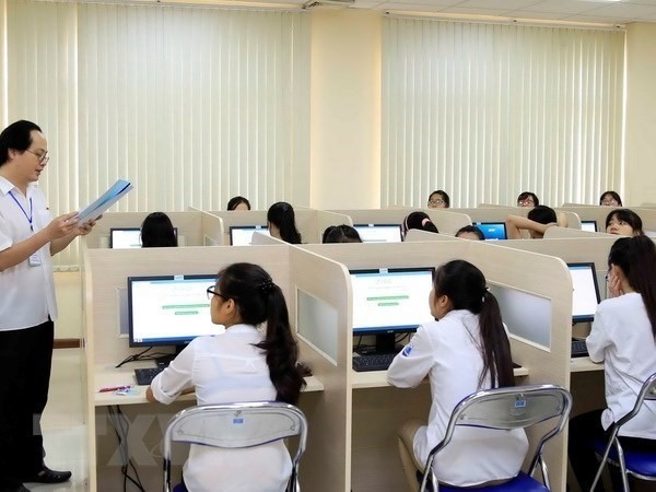 Kỳ thi đánh giá năng lực được Đại học Quốc gia Thành phố Hồ Chí Minh tổ chức làm 2 đợt. (Ảnh: Thanh Tùng/TTXVN)
