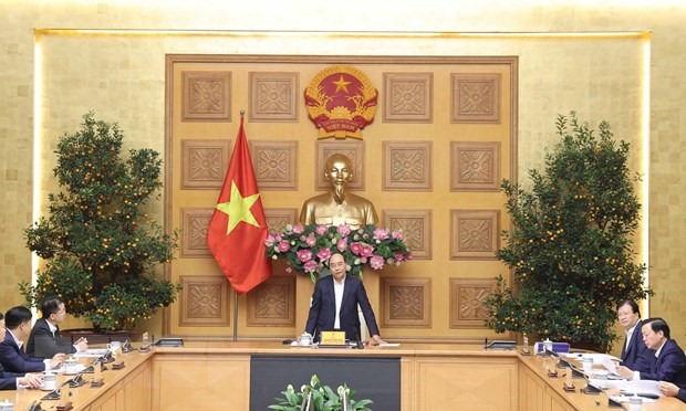 Thủ tướng Nguyễn Xuân Phúc phát biểu ý kiến. (Ảnh: Thống Nhất/TTXVN)