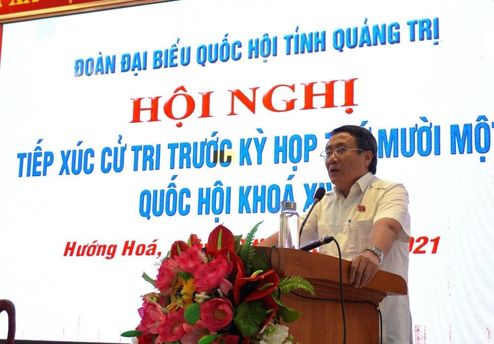 Đại biểu Quốc hội Hà Sỹ Đồng trả lời kiến nghị của cử tri huyện Hướng Hóa