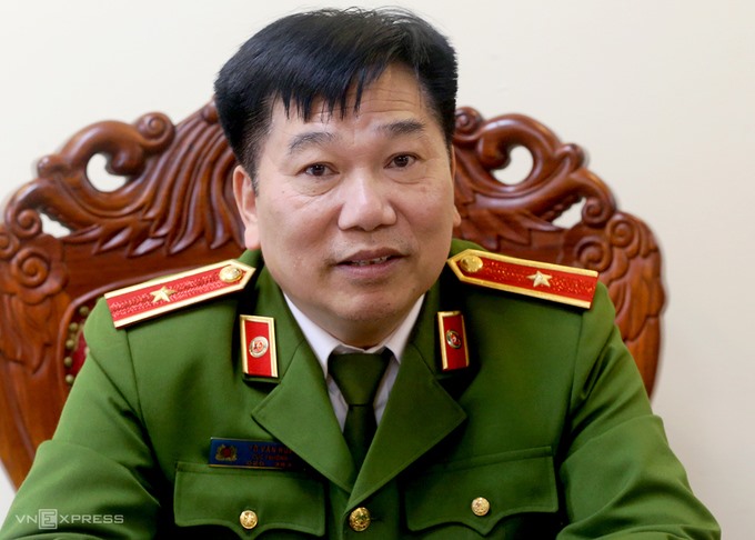 Thiếu tướng Tô Văn Huệ, Cục trưởng Cục Cảnh sát quản lý hành chính và trật tự xã hội. Ảnh: Bá Đô