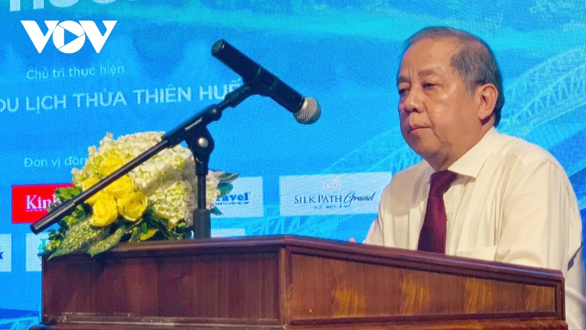 Ông Phan Ngọc Thọ, Chủ tịch UBND tỉnh Thừa Thiên Huế phát biểu tại hội nghị.