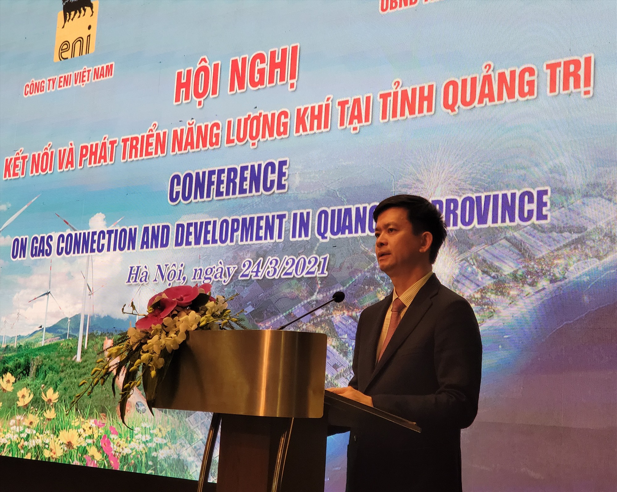Bí thư Tỉnh ủy Lê Quang Tùng phát biểu tại hội nghị - Ảnh: Đức Tân
