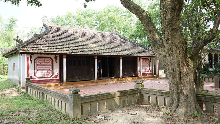 Ngôi nhà rường cổ của nhà thờ họ Nguyễn. (Ảnh: Thanh Thủy/TTXVN)