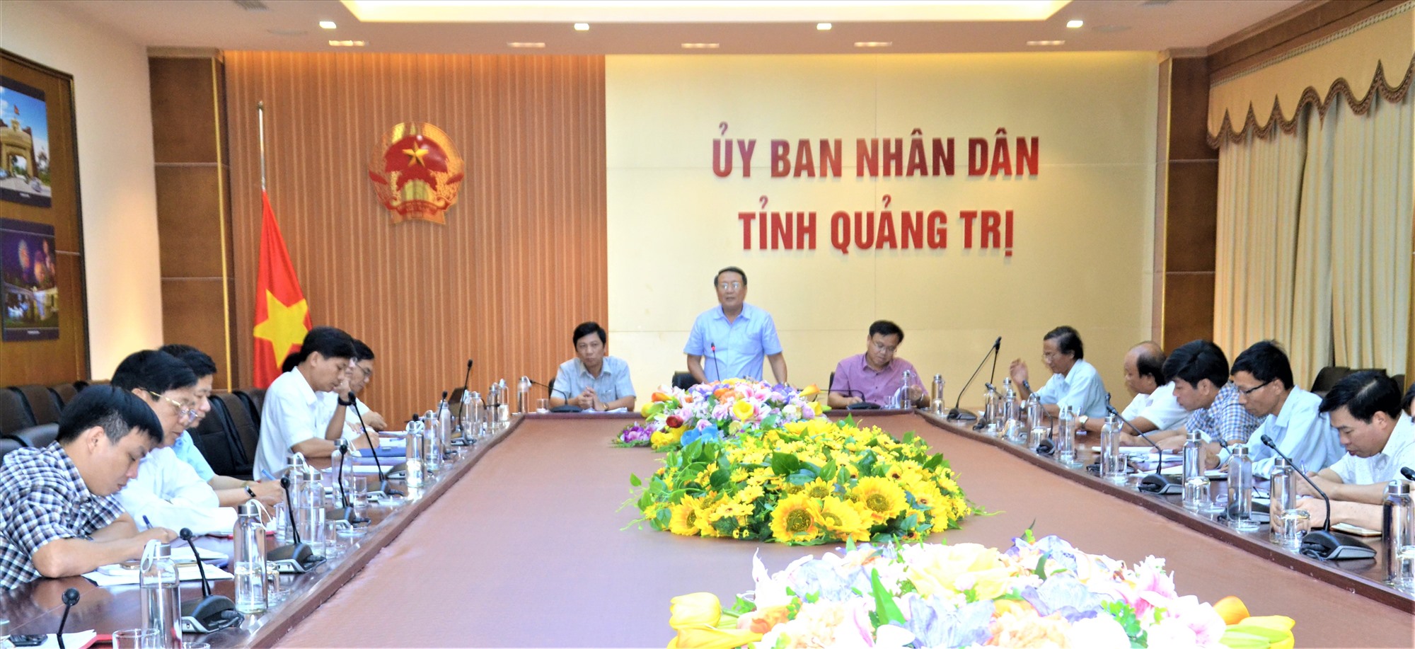Phó Chủ tịch Thường trực UBND tỉnh Hà Sỹ Đồng phát biểu kết luận cuộc họp - Ảnh: An Phong
