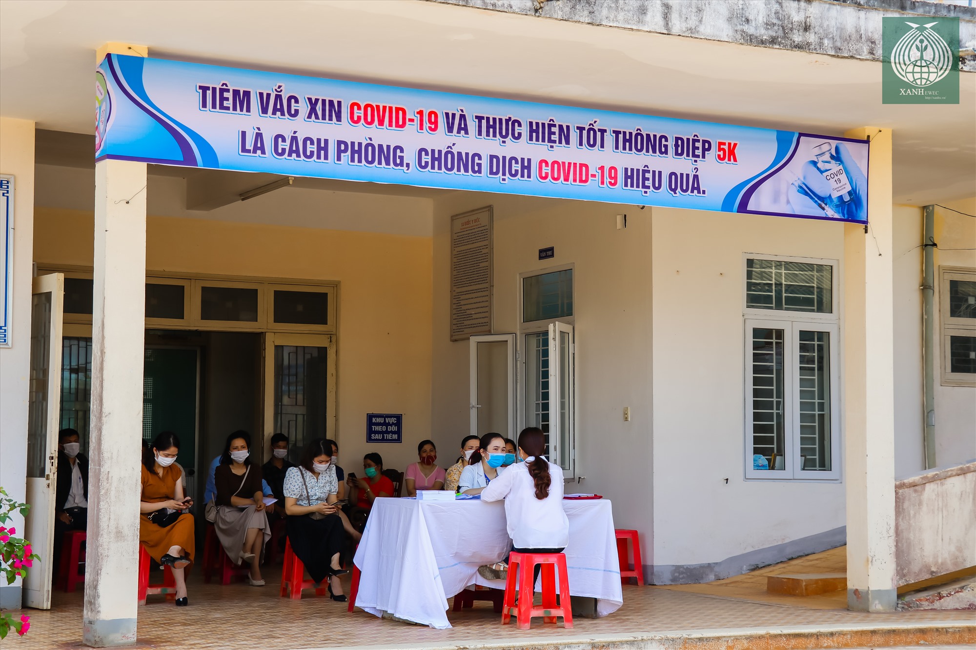 Trung tâm Y tế huyện Hướng Hóa (Quảng Trị) nơi triển khai thực hiện tiêm vắc xin phòng dịch COVID – 19