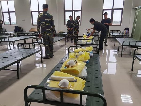 Bệnh viện dã chiến ở thủ đô Vientiane đã có thể tiếp nhận bệnh nhân Covid-19