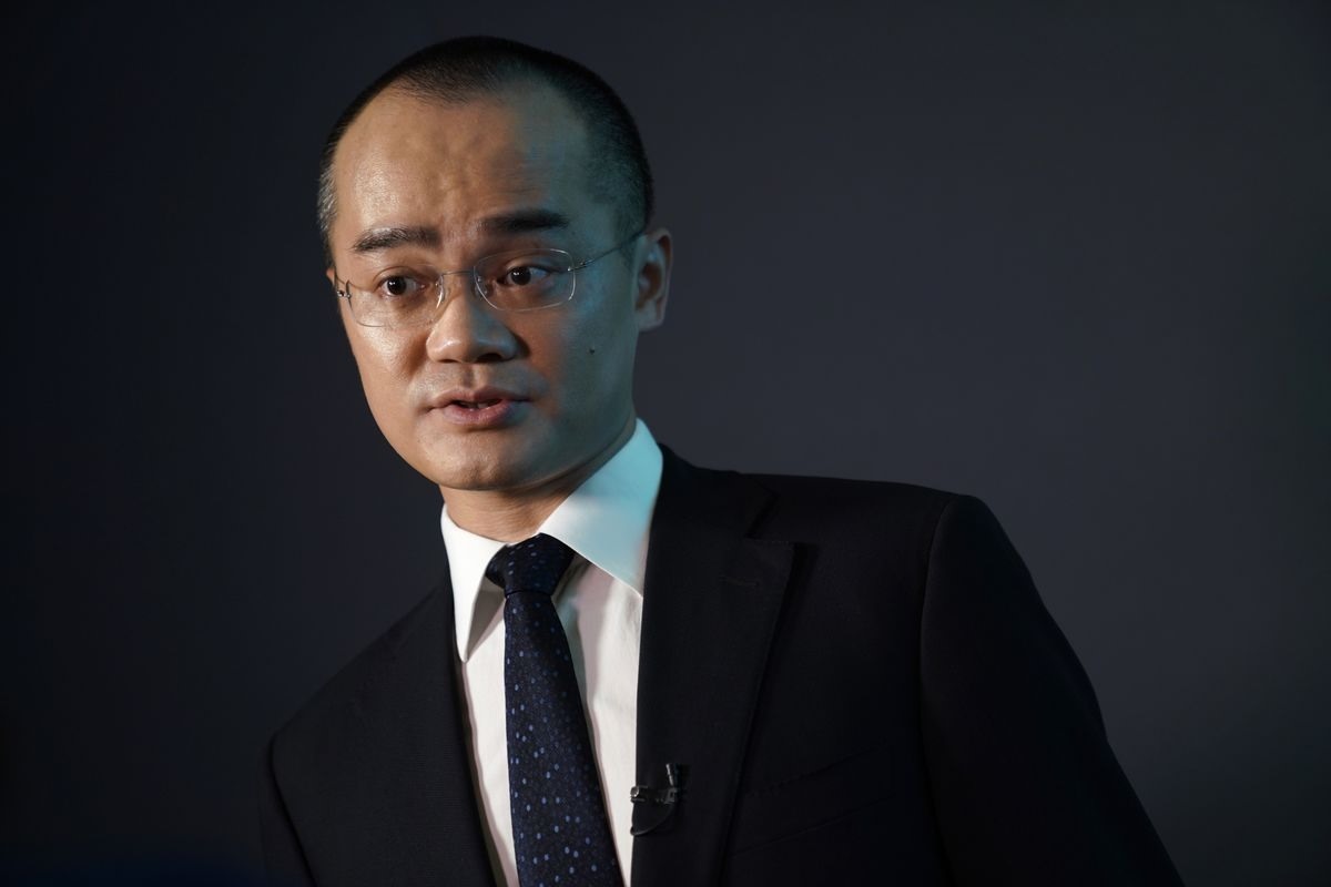Ông Wang Xing - CEO kiêm nhà sáng lập ứng dụng giao đồ ăn Meituan nổi tiếng của Trung Quốc. (Ảnh: Bloomberg)
