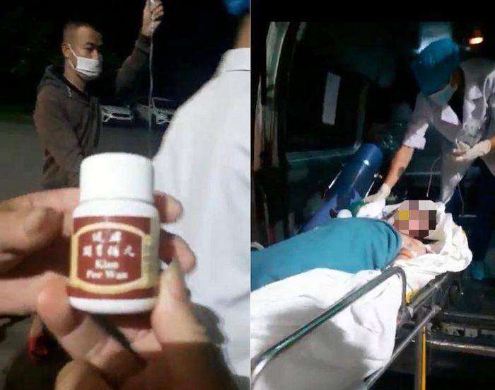 Loại thuốc giảm cân ghi chữ Trung Quốc khiến chị S. tử vong sau khi uống.