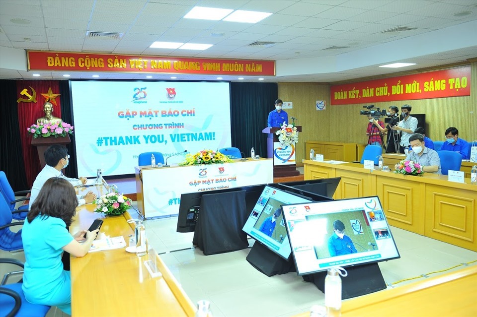 Trung ương Đoàn TNCS Hồ Chí Minh cùng nhà mạng VinaPhone phối hợp tổ chức và công bố, phát động chương trình Thank you, VietNam năm 2021.