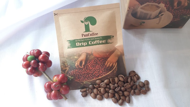 Sản phẩm hoàn thiện của Pun coffee - Ảnh: NVCC