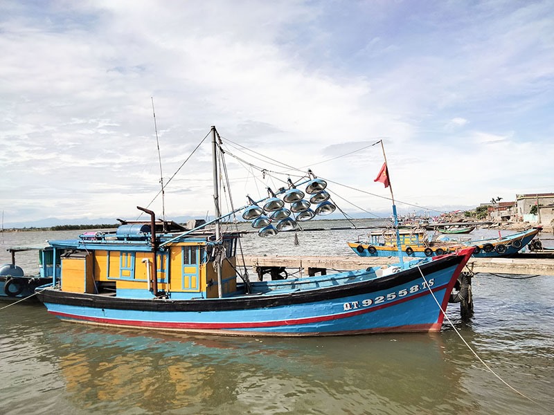 Người dân xã Gio Việt đầu tư tàu thuyền để đánh bắt, khai thác hải sản đạt hiệu quả kinh tế cao - Ảnh: H.A