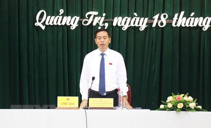 Ông Nguyễn Đăng Quang được bầu làm Chủ tịch HĐND tỉnh Quảng Trị khóa VIII, nhiệm kỳ 2021-2026. (Ảnh: Nguyên Lý/TTXVN)