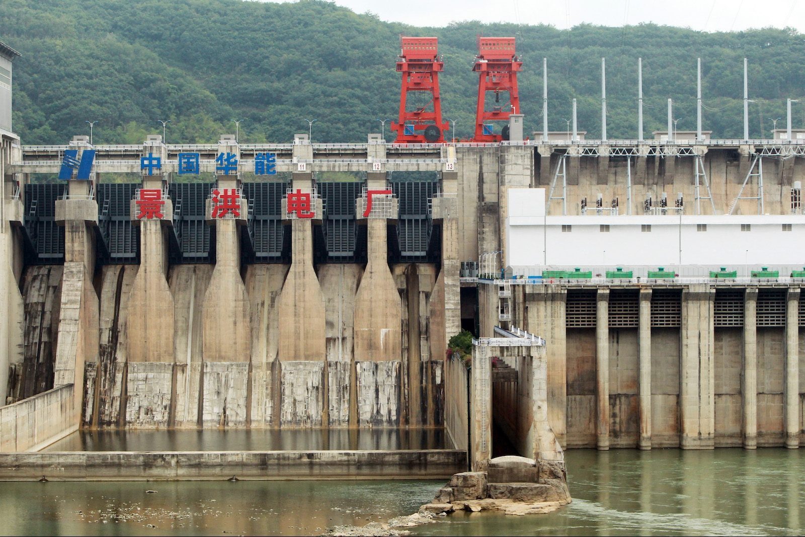 Đập thủy điện Cảnh Hồng trên thượng nguồn sông Mê Kông tại tỉnh Vân Nam, Trung Quốc ẢNH: AFP
