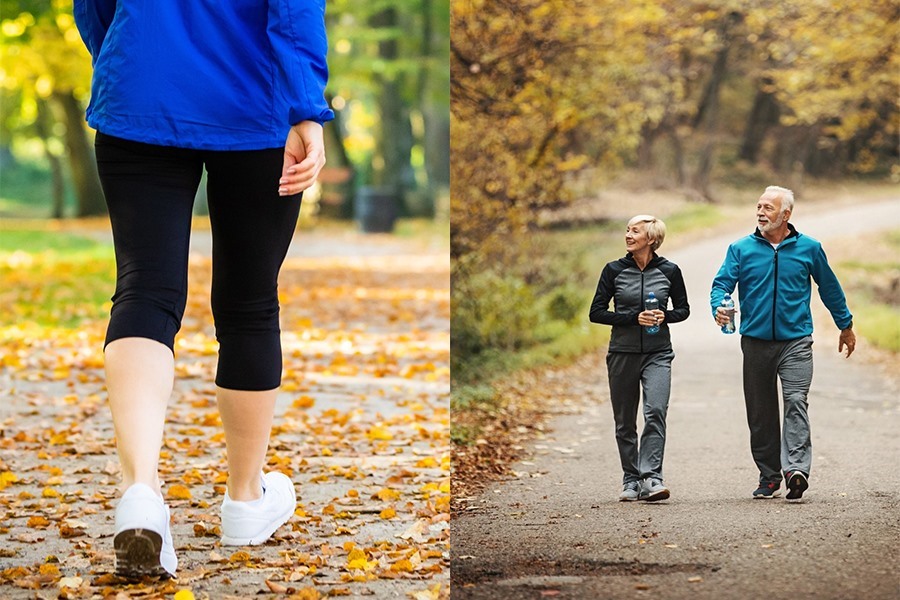 Đi bộ nhanh có thể giúp bạn sống lâu hơn. Đồ hoạ: Linh Linh.