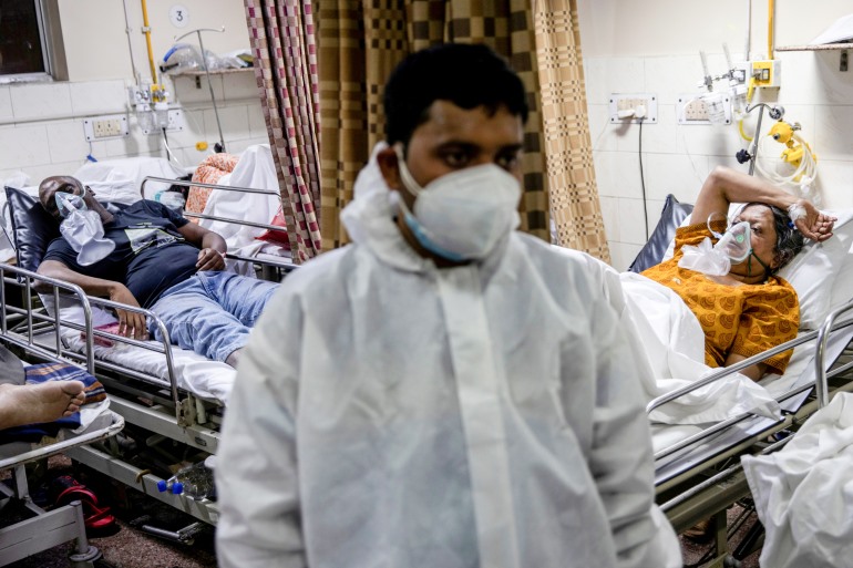 Bệnh nhân COVID-19 tại Ấn Độ. Ảnh: Reuters