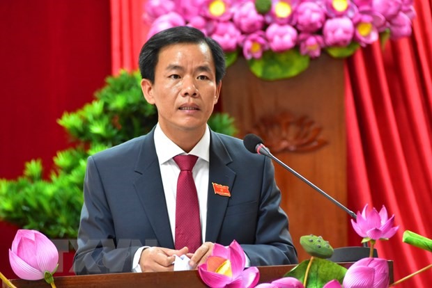 Ông Nguyễn Văn Phương được bầu giữ chức vụ Chủ tịch UBND tỉnh Thừa Thiên-Huế.(Ảnh: Tường Vi/TTXVN)