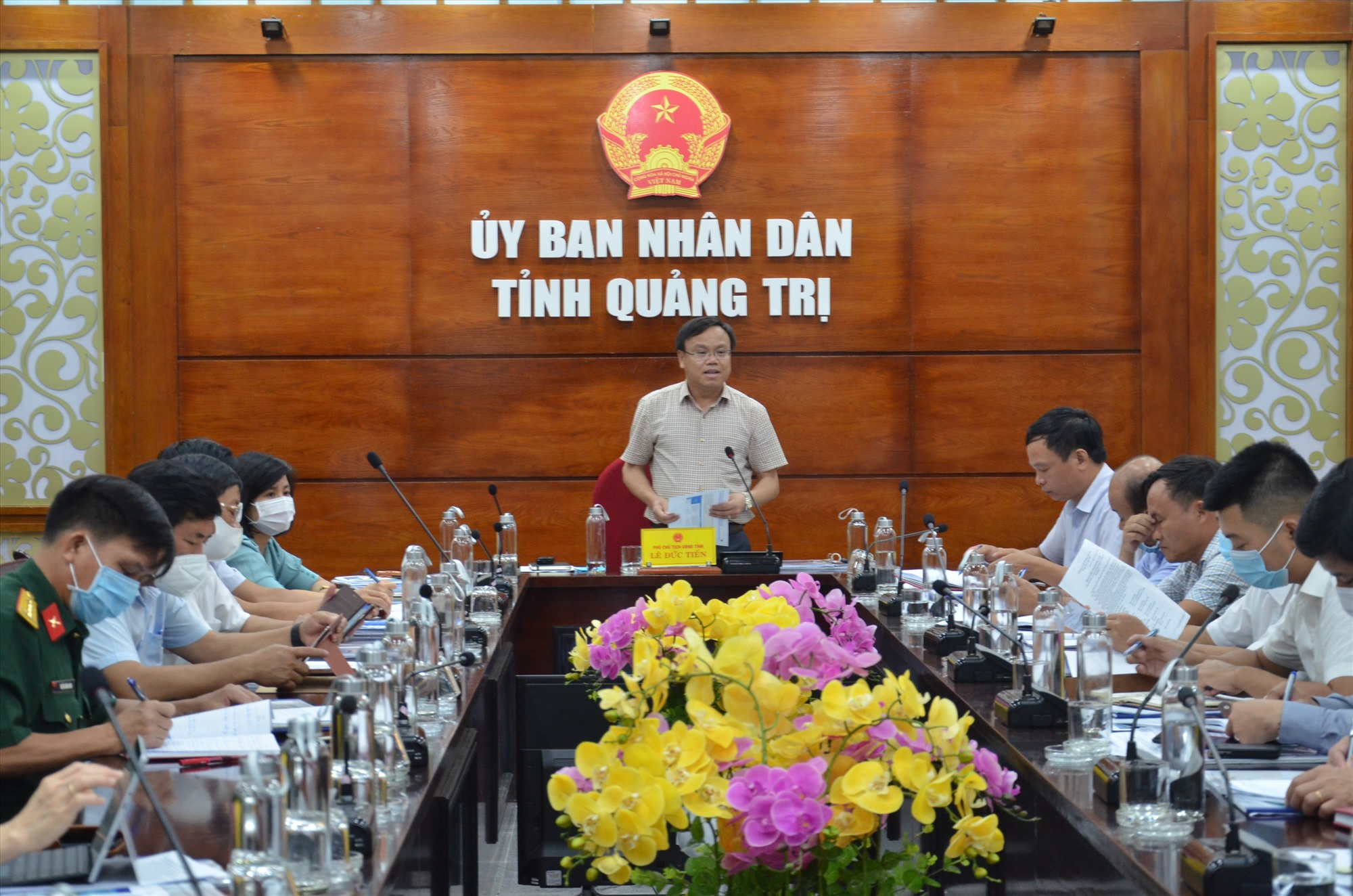 Phó Chủ tịch UBND tỉnh Lê Đức Tiến phát biểu kết luận tại hội nghị - Ảnh : Lê Minh