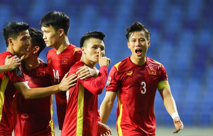 Đội tuyển Việt Nam thắng đậm Indonesia tại UAE. (Ảnh: Bongda24h.vn)