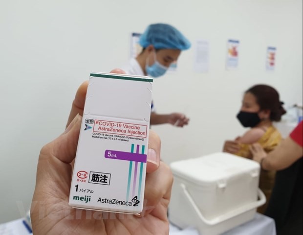 Vaccine Astrazeneca phòng COVID-19 Nhật Bản viện trợ cho Việt Nam. (Ảnh: Thùy Giang/Vietnam+)