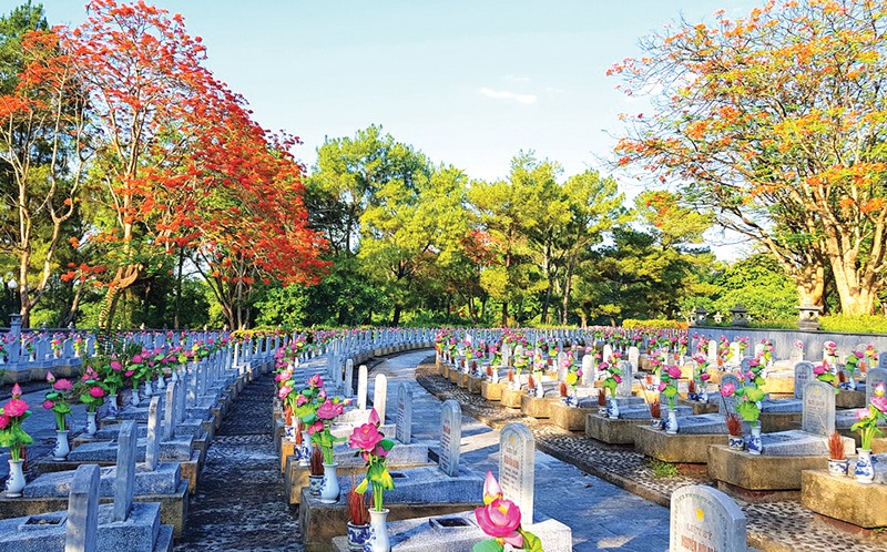 Nghĩa trang Liệt sĩ quốc gia Trường Sơn là nơi an nghỉ vĩnh hằng của hơn 1 vạn anh hùng liệt sĩ - Ảnh: T.L