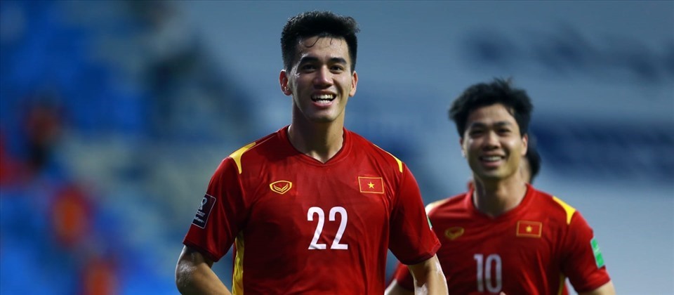 Tiến Linh là cầu thủ của tuyển Việt Nam khi ghi 4 bàn tại vòng loại thứ 2 World Cup 2022. Ảnh: AFC.