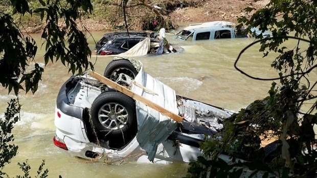 Lũ lụt gây thiệt hại về người và của tại Tennessee. (Nguồn: AP)