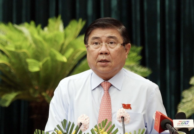Ông Nguyễn Thành Phong tái đắc cử Chủ tịch Ủy ban nhân dân Thành phố Hồ Chí MInh tại Kỳ họp thứ nhất, Hội đồng nhân dân Thành phố Hồ Chí Minh khóa X vào tháng 6/2021 (Ảnh: TTXVN)