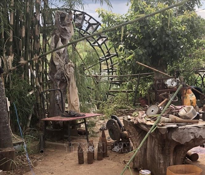 Hiện trường vụ cưa đạn dẫn đến tử vong tại xã Trà Đa, thành phố Pleiku, tỉnh Gia Lai.