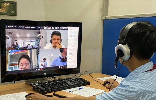 Người lao động tham gia phỏng vấn tuyển dụng trực tuyến. (Ảnh minh họa: PV/Vietnam+)