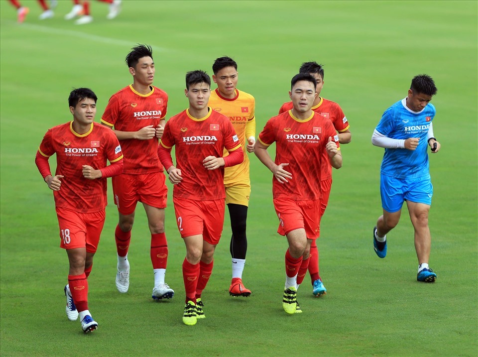 Tuyển Việt Nam đã tập trung trở lại chuẩn bị cho vòng loại World Cup 2022. Ảnh: VFF