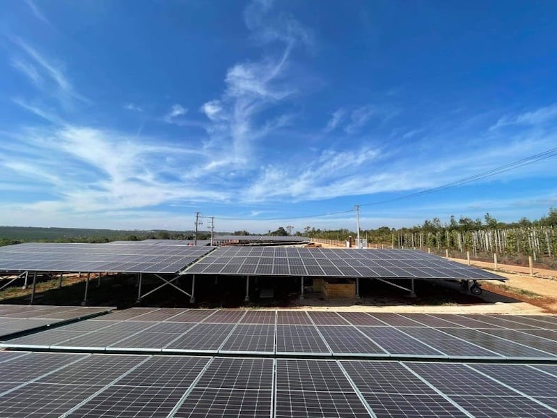 Một dự án điện mặt trời ở Gia Lai.
