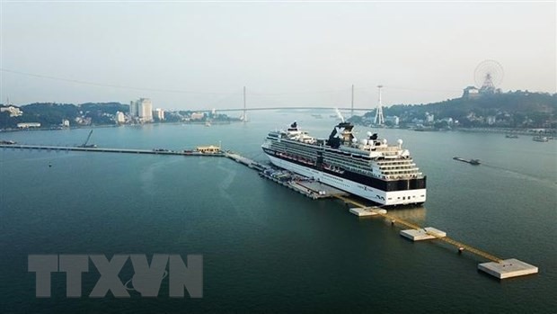 Cảng tàu khách du lịch quốc tế chuyên biệt Hạ Long tại Bãi Cháy, thành phố Hạ Long, (Quảng Ninh). (Ảnh: TTXVN phát)