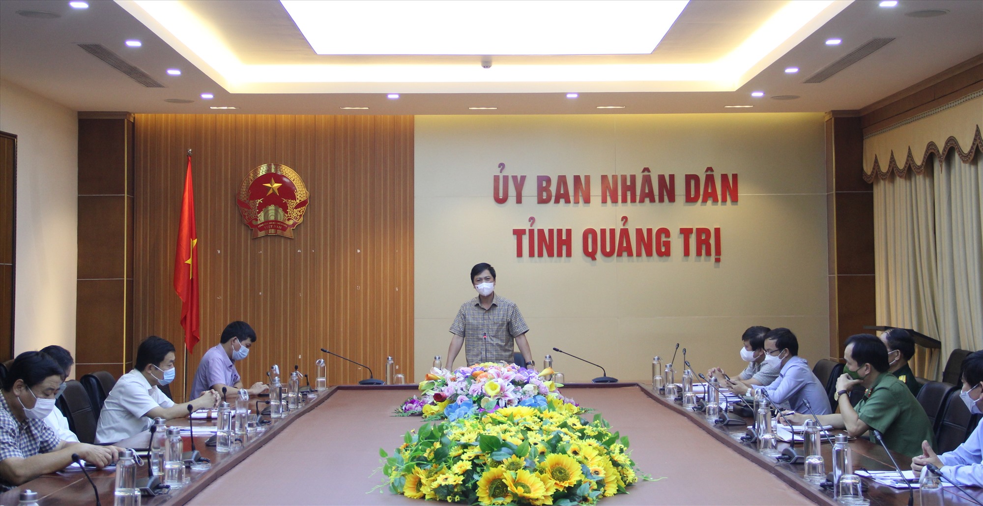 Phó Chủ tịch UBND tỉnh Hoàng Nam kết luận cuộc họp - Ảnh: M.Đ