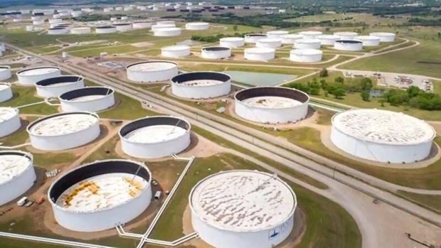 Kho dự trữ dầu chiến lược Cushing tại Oklahoma, Mỹ. (Ảnh: Reuters)