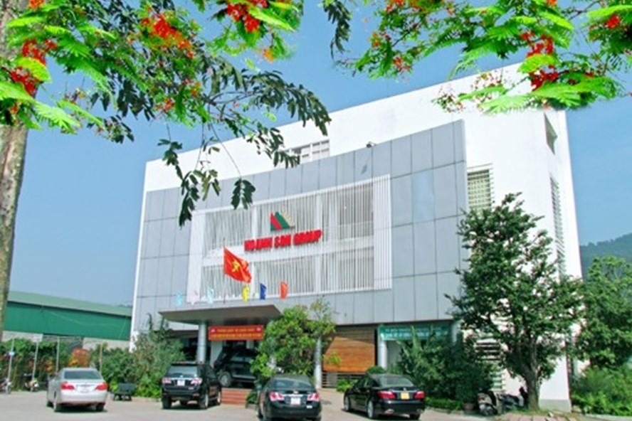 Trụ sở chính Công ty cổ phần Tập đoàn Hoành Sơn (Hoanh Son Group) tại thị xã Hồng Lĩnh (Hà Tĩnh). Ảnh: QĐ