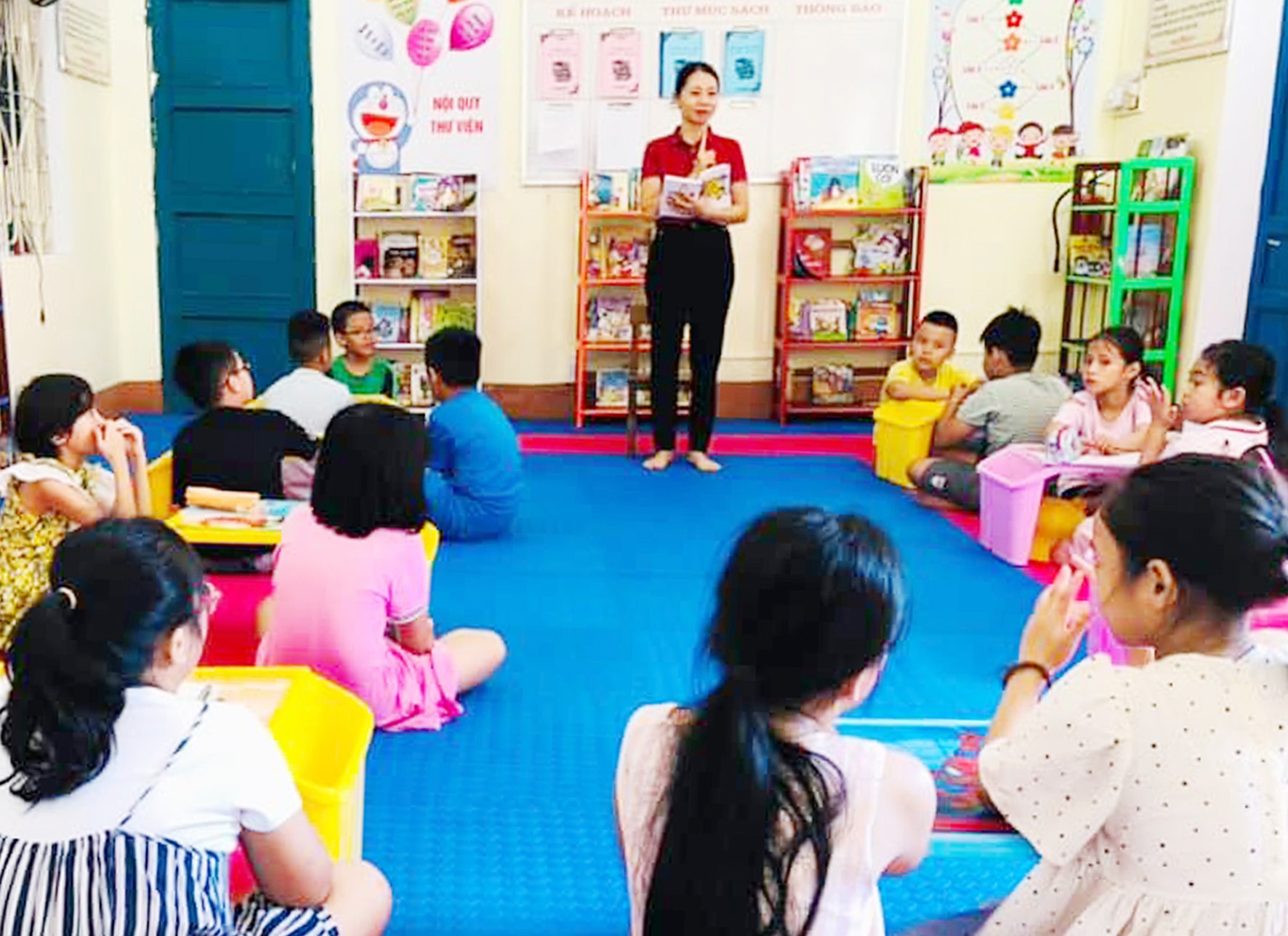 Tiết đọc sách tại Trường Tiểu học Nguyễn Tất Thành, thành phố Đông Hà-Ảnh: Tú Linh