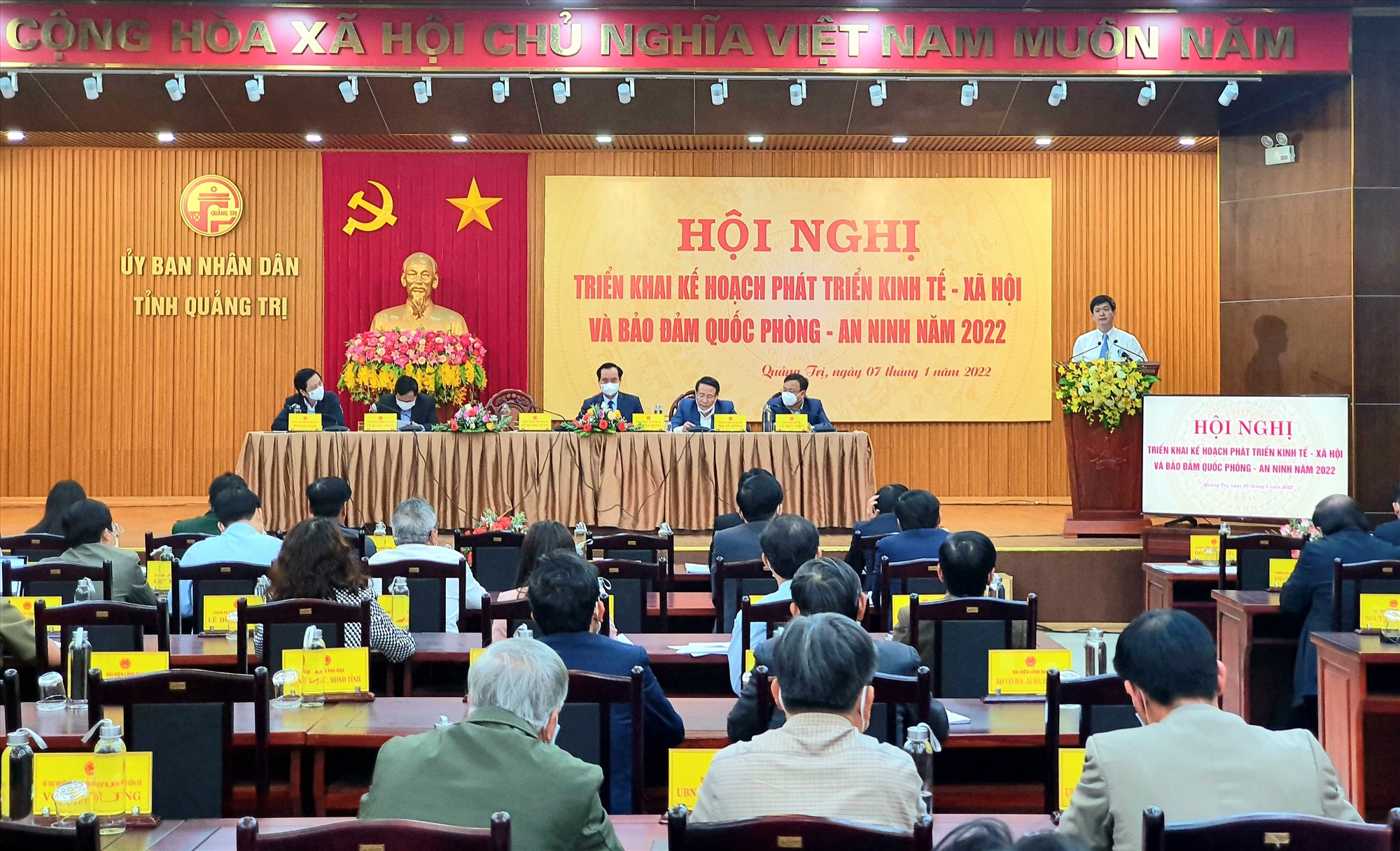 Bí thư Tỉnh ủy Lê Quang Tùng phát biểu chỉ đạo hội nghị - Ảnh: T.T