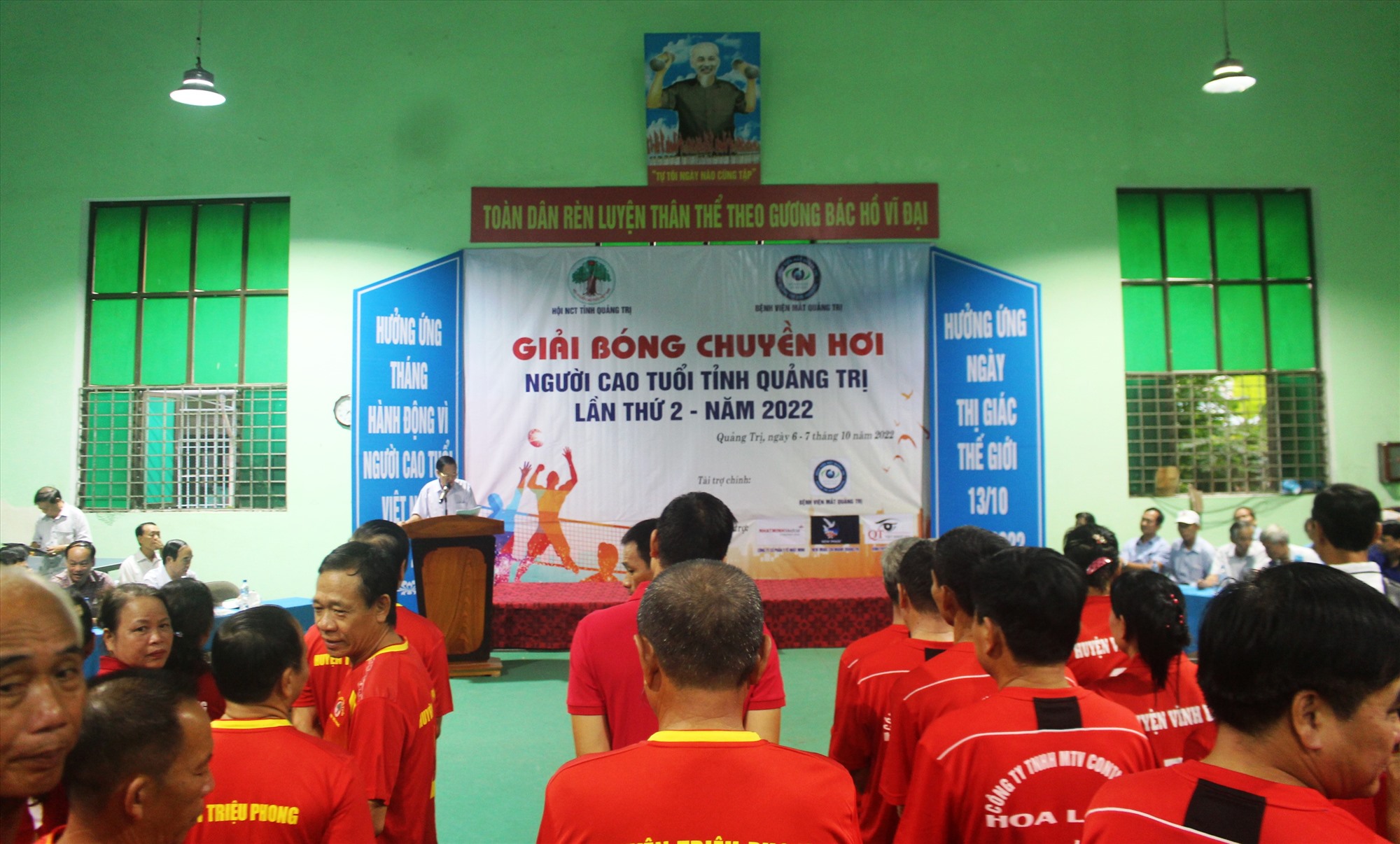 Khai mạc Giải Bóng chuyền hơi Người cao tuổi tỉnh Quảng Trị lần thứ II-năm 2022