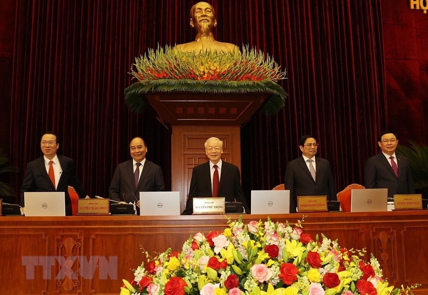 Tổng Bí thư Nguyễn Phú Trọng và các lãnh đạo Đảng, Nhà nước dự khai mạc hội nghị lần thứ sáu Ban Chấp hành Trung ương Đảng