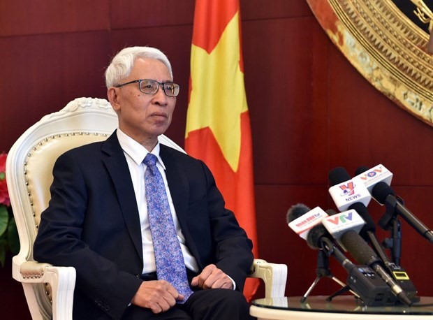 Đại sứ Phạm Sao Mai trả lời phỏng vấn báo chí Việt Nam về ý nghĩa chuyến thăm của Tổng Bí thư Nguyễn Phú Trọng tới Trung Quốc
