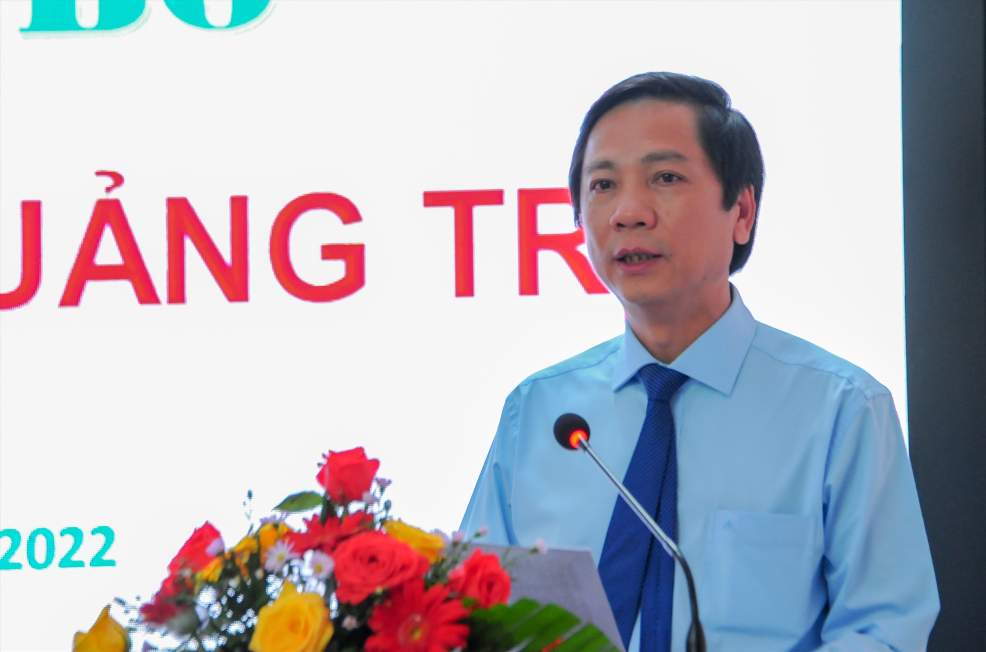 Phó Chủ tịch UBND tỉnh Hoàng Nam phát biểu tại lễ công bố - Ảnh: Trần Tuyền