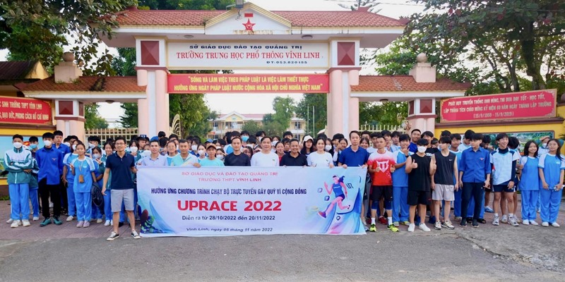 Chương trình Chạy bộ trực tuyến gây quỹ vì cộng đồng UpRace 2022 thu hút đông đảo người dân tham gia -Ảnh: M.Đ