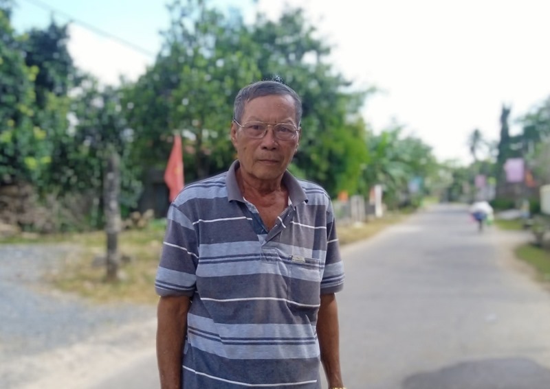 Tuổi cao nhưng ông Nguyễn Điền luôn nhiệt tình với các hoạt động cộng đồng ở thôn - Ảnh: T.L