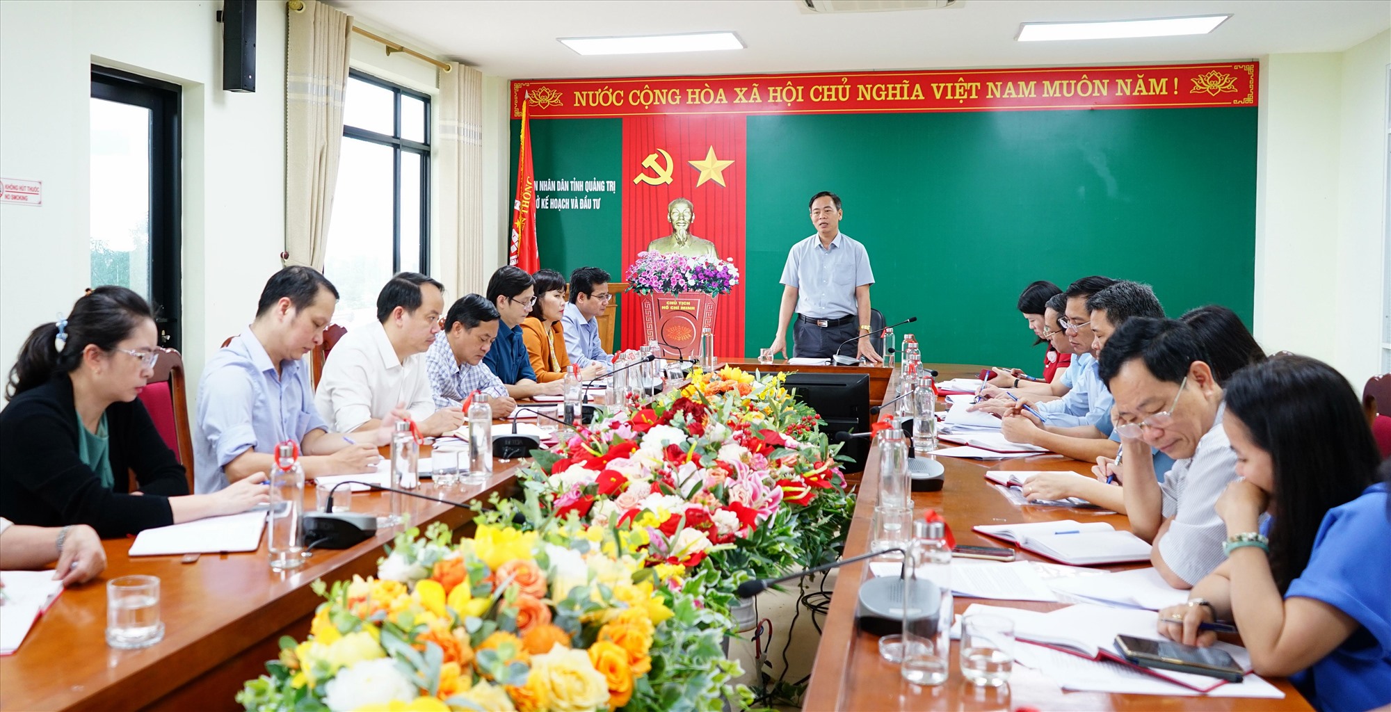 Phó Bí thư Thường trực Tỉnh ủy, Chủ tịch HĐND tỉnh Nguyễn Đăng Quang kết luận buổi làm việc - Ảnh: L.A​
